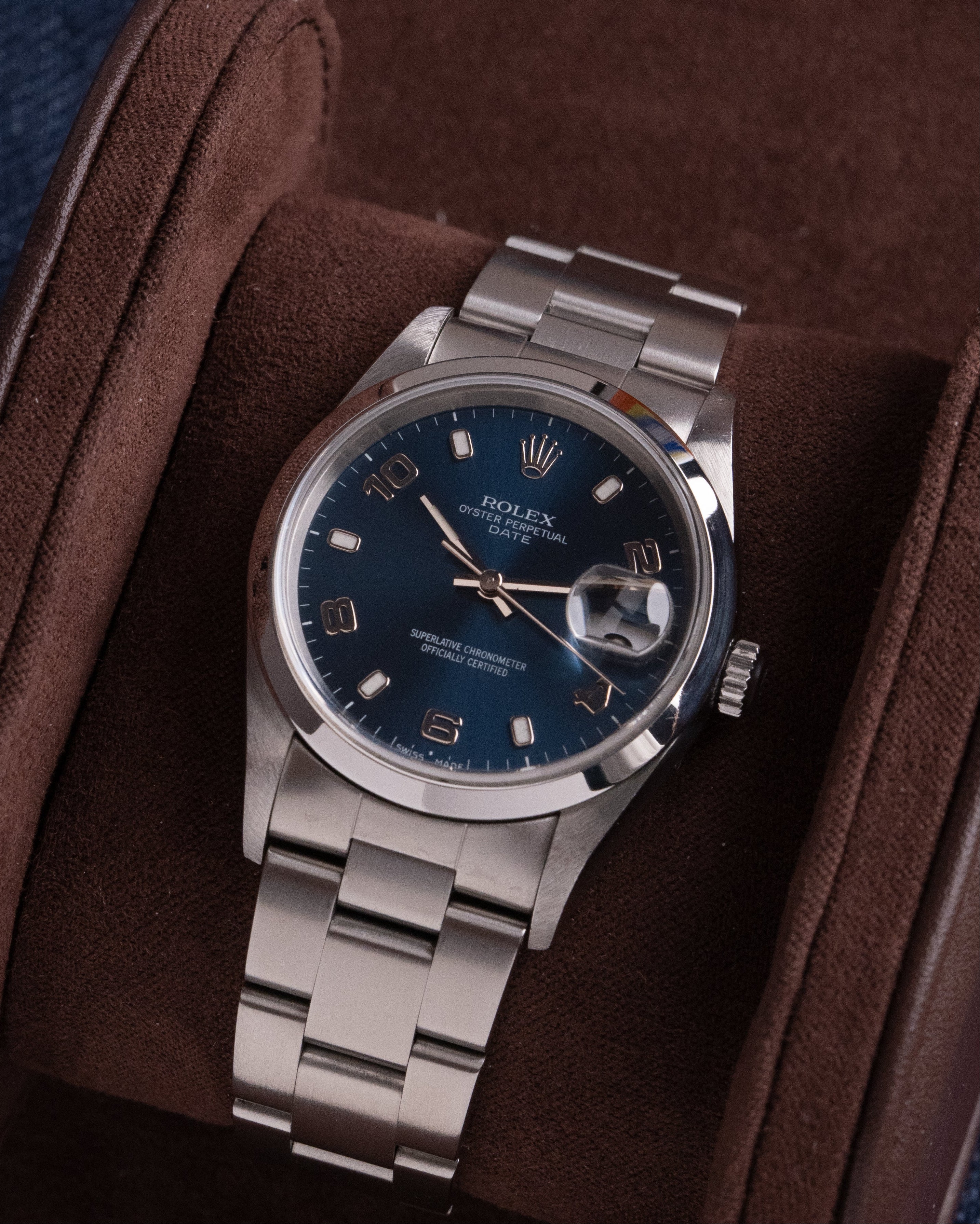 Rolex Date 15200 Blue arabic