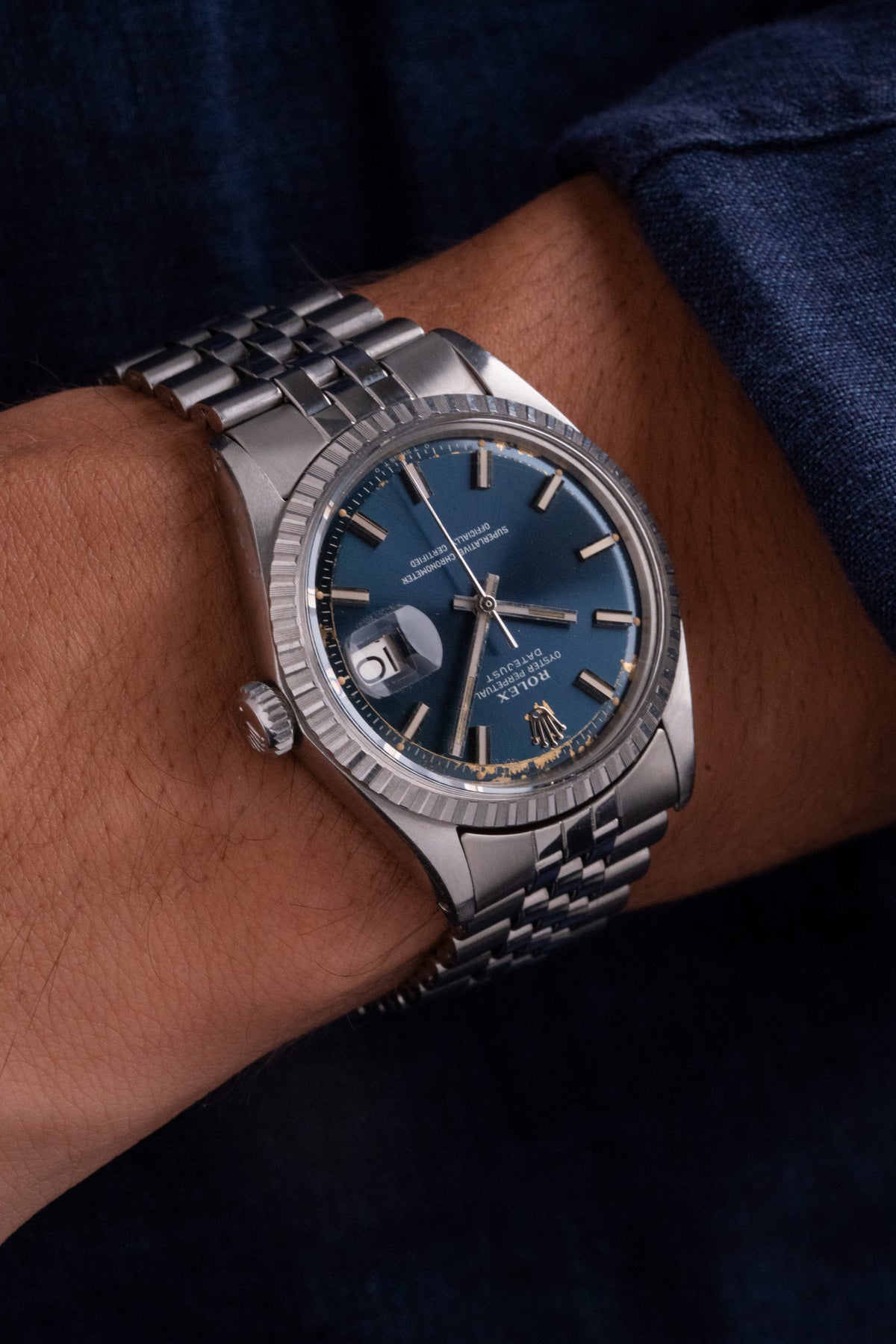 Rolex Datejust 36 1603 Azul Soleil