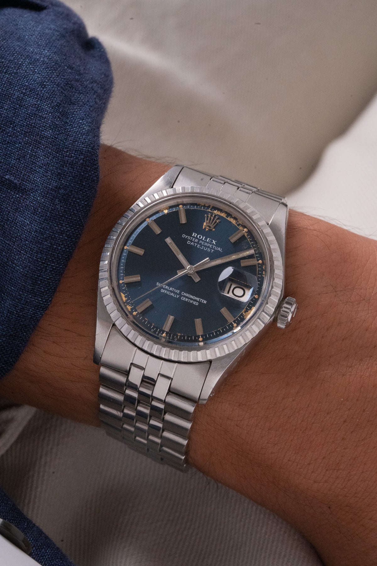 Rolex Datejust 36 1603 Azul Soleil