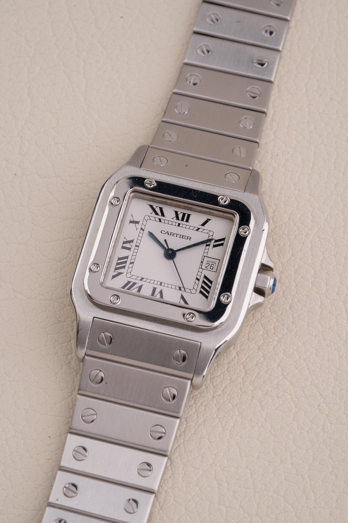 Cartier Santos Carrée ref. 2960 de los años 80 en acero