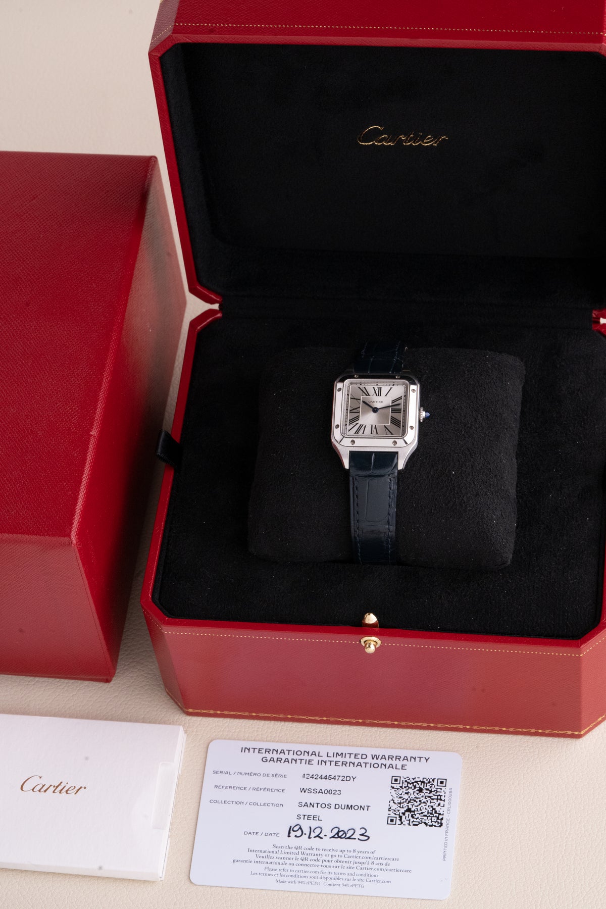 Cartier Santos-Dumont de 2023 en acero