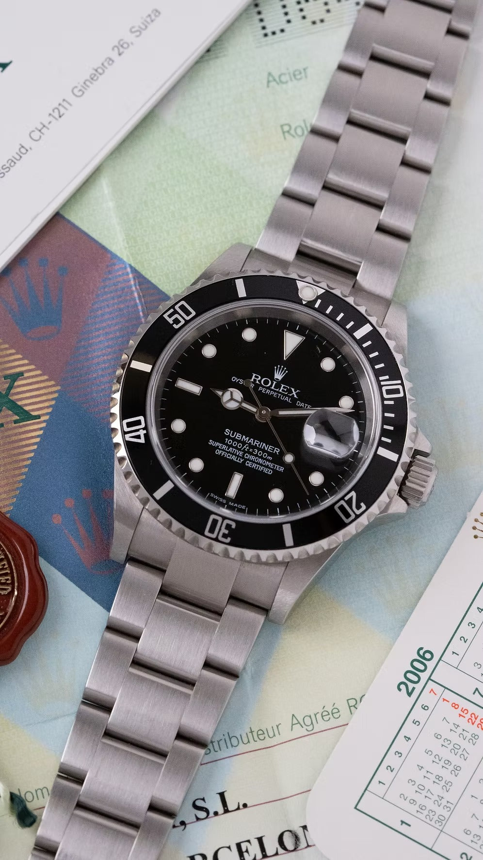 Rolex Submariner Date 40mm segunda mano - vista frontal