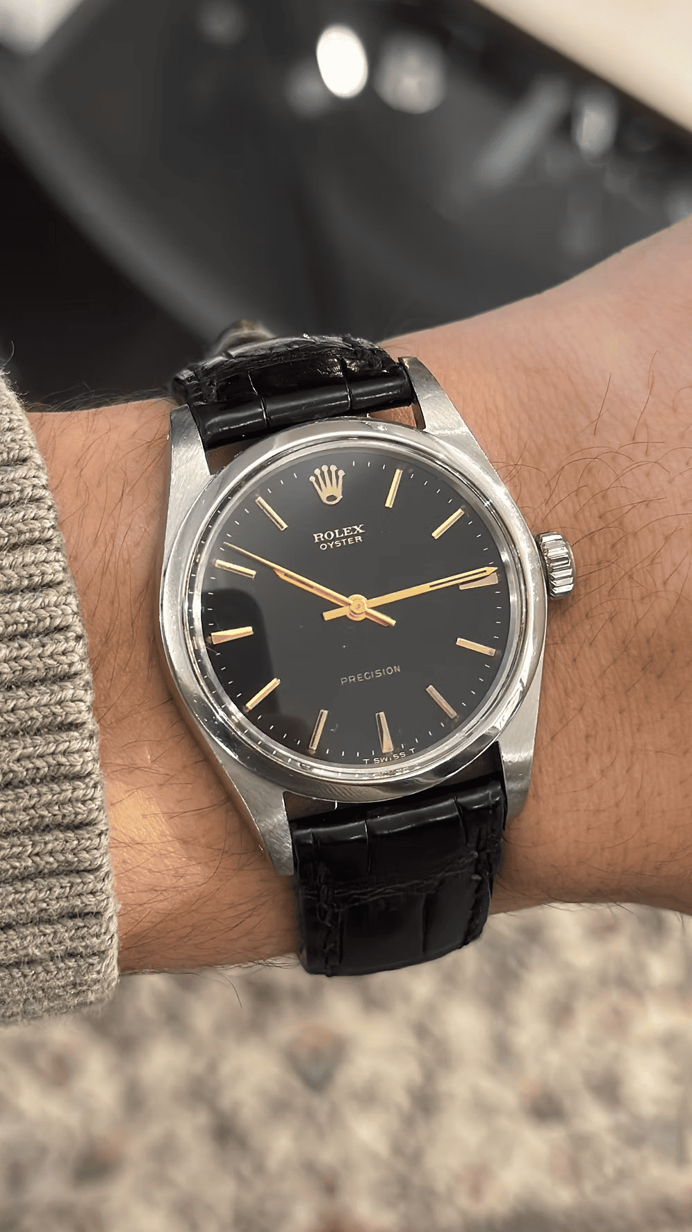 Rolex Oyster Perpetual "GILT DIAL" segunda mano - vista frontal