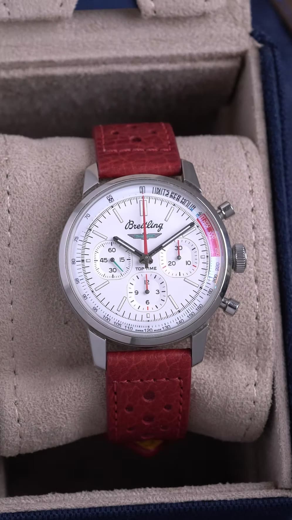 Breitling TOP TIME Thunderbird segunda mano - correa y cierre