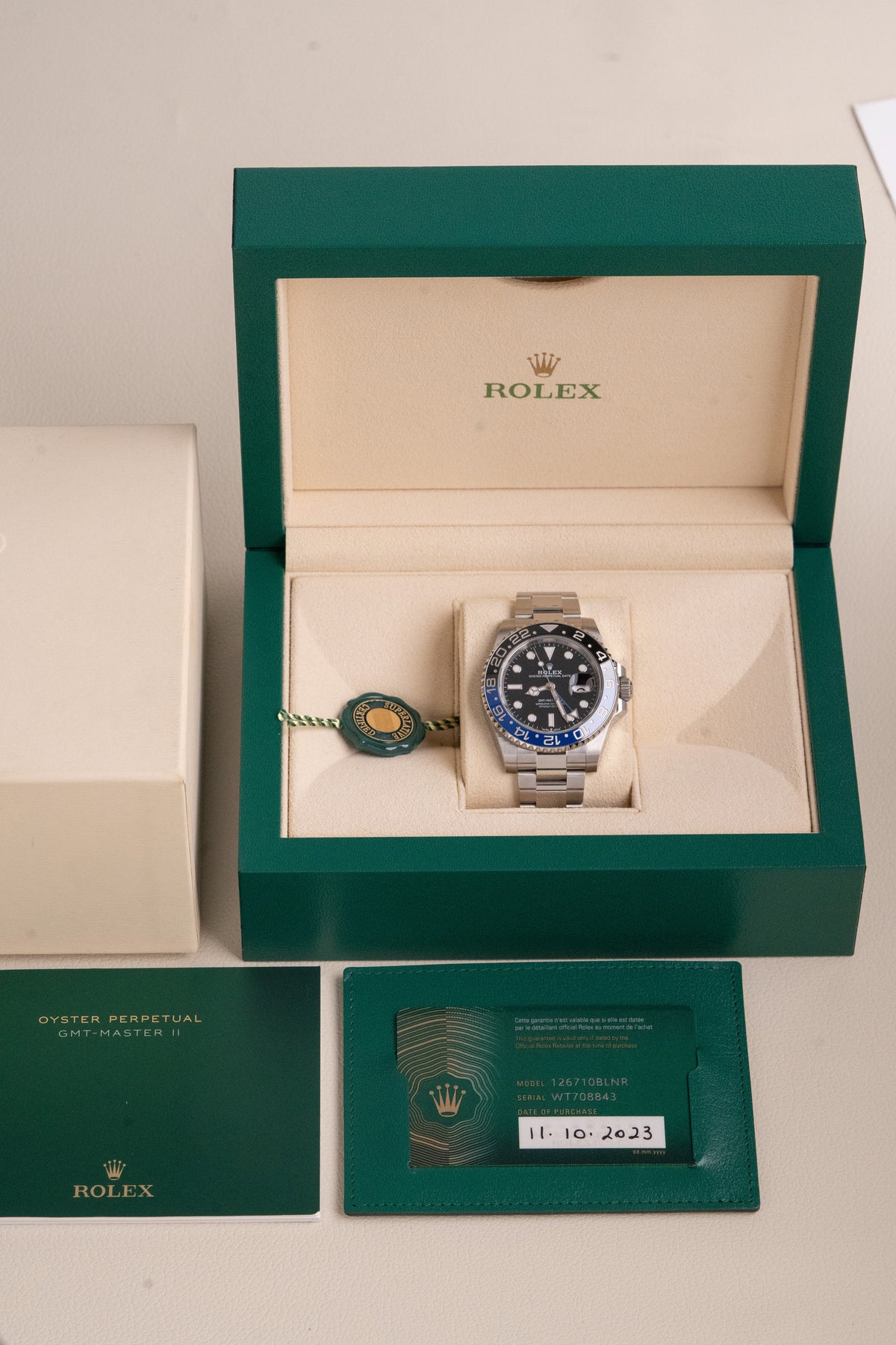 Rolex GMT-Master II Batman ref. 126710BLNR