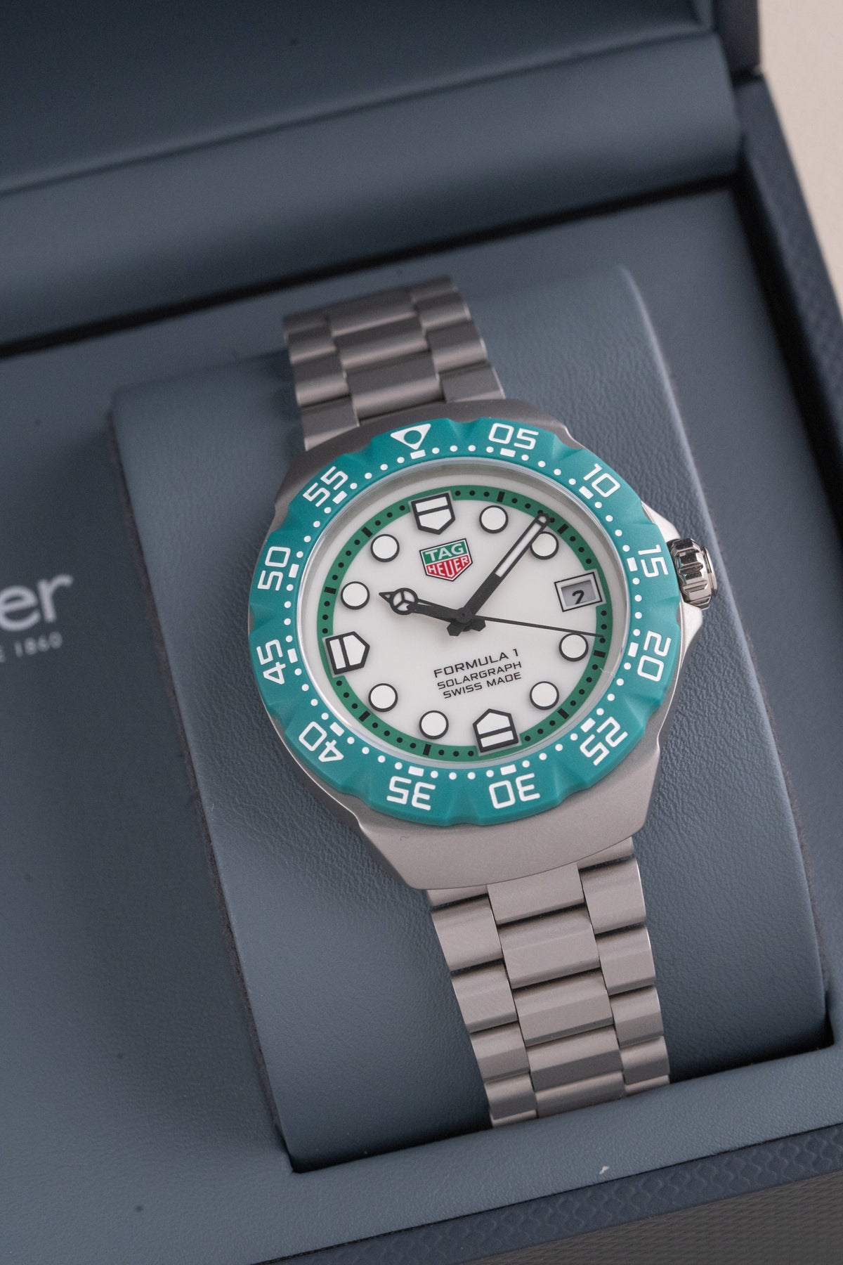 TAG Heuer Formula 1 Solargraph de 2025, edición limitada verde