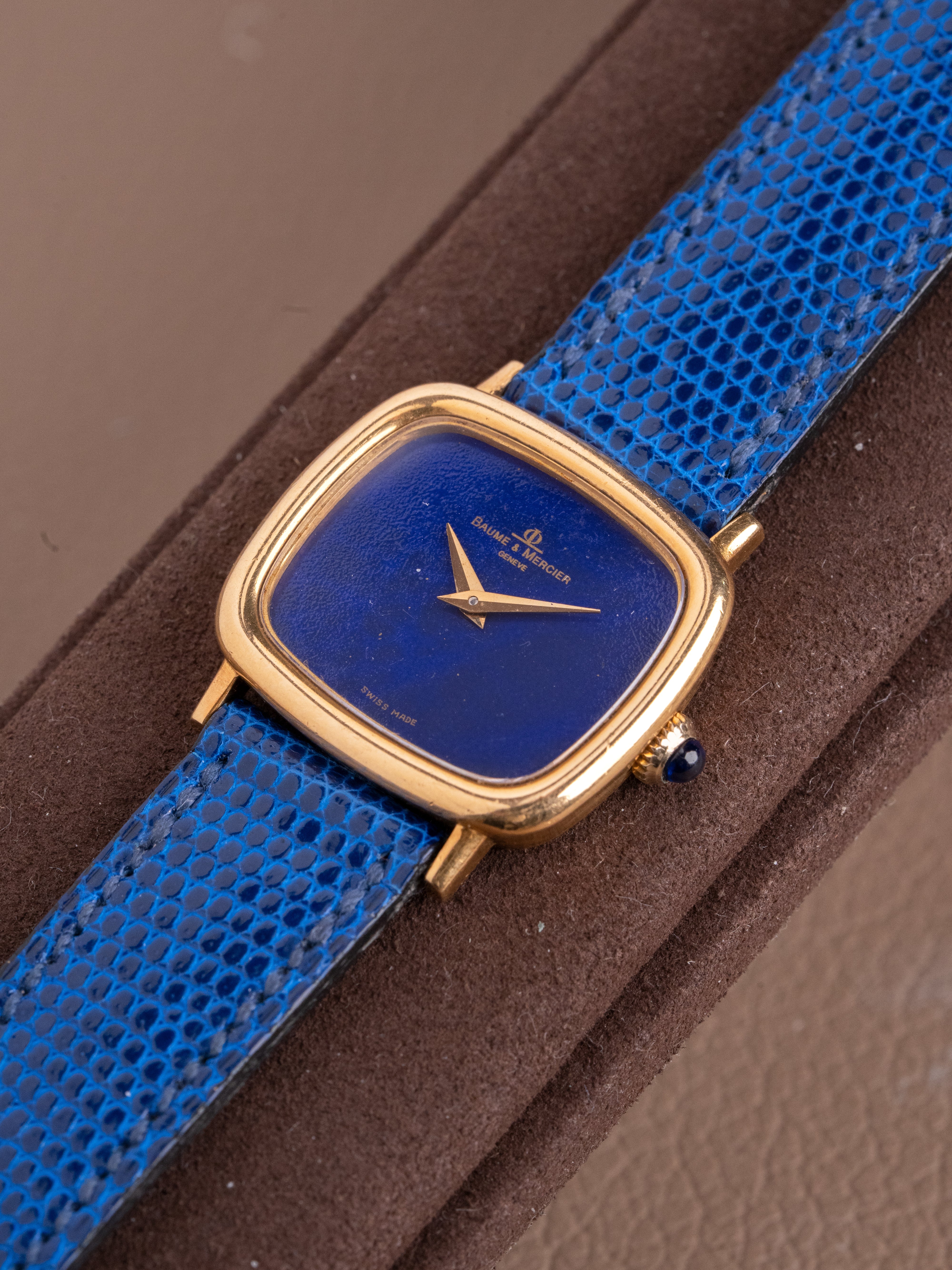 Baume Mercier Lapislázuli 18k segunda mano - vista lateral