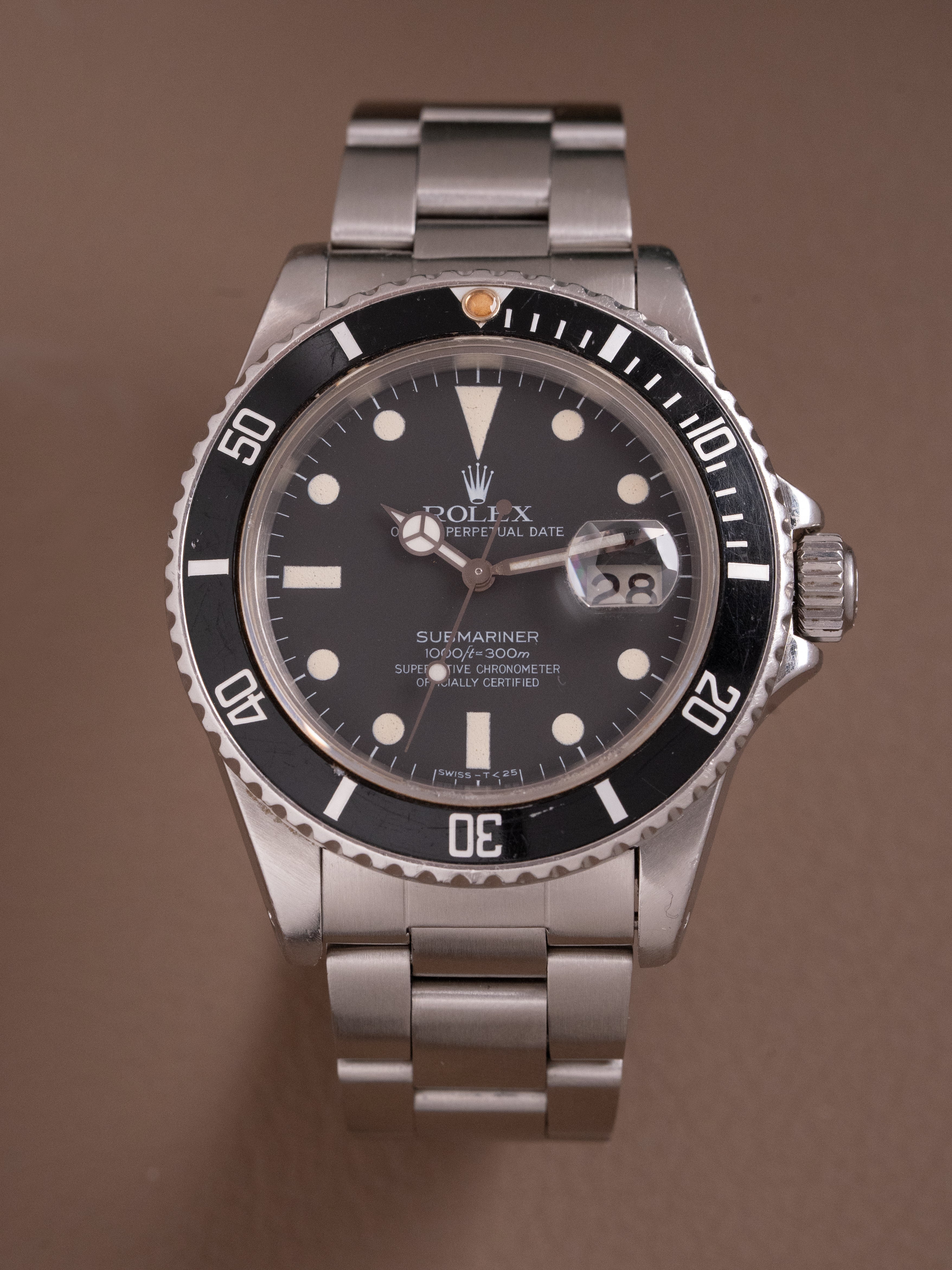 Rolex Submariner 16800 Matte dial Pallettoni segunda mano - vista frontal