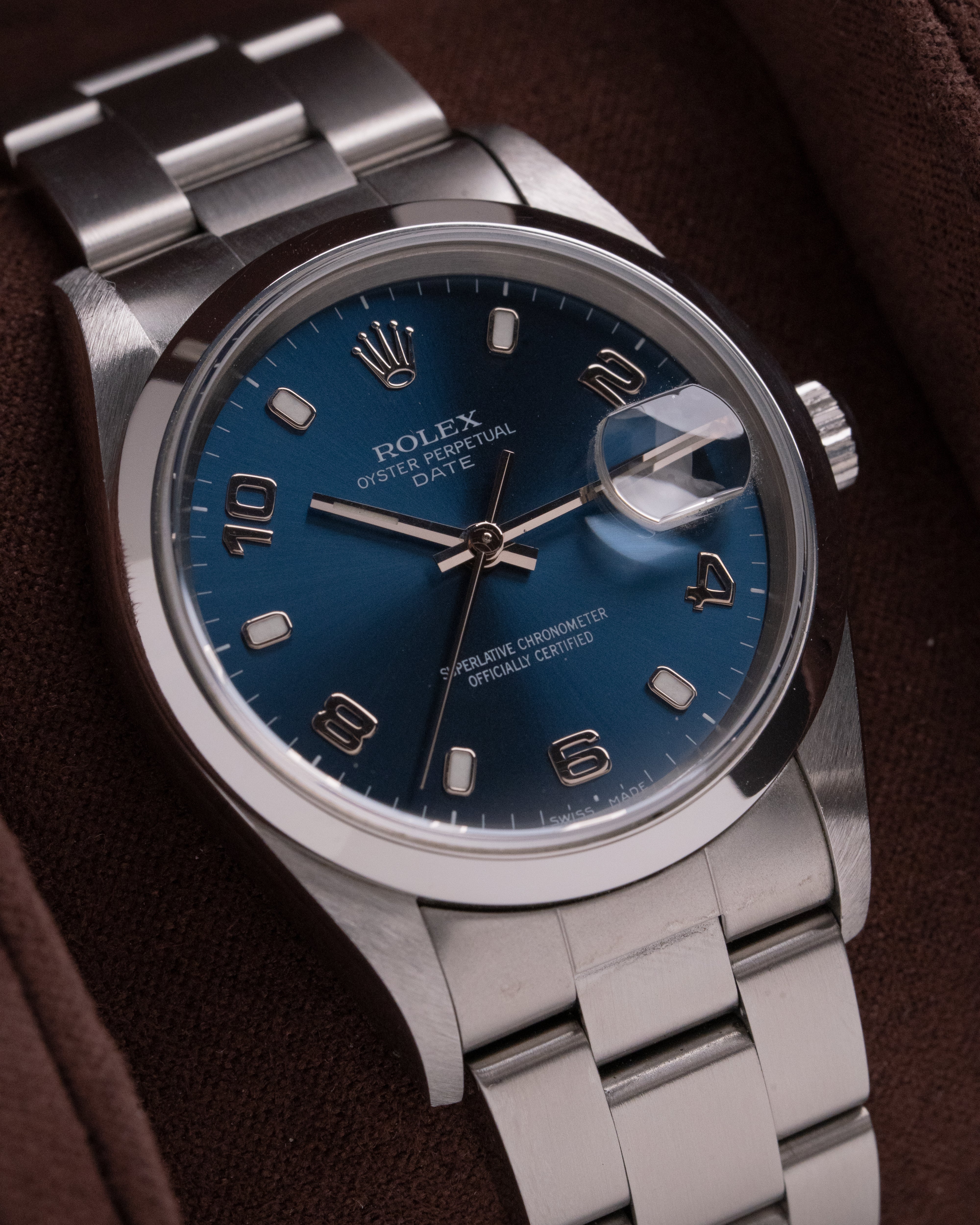 Rolex Date 15200 Blue arabic