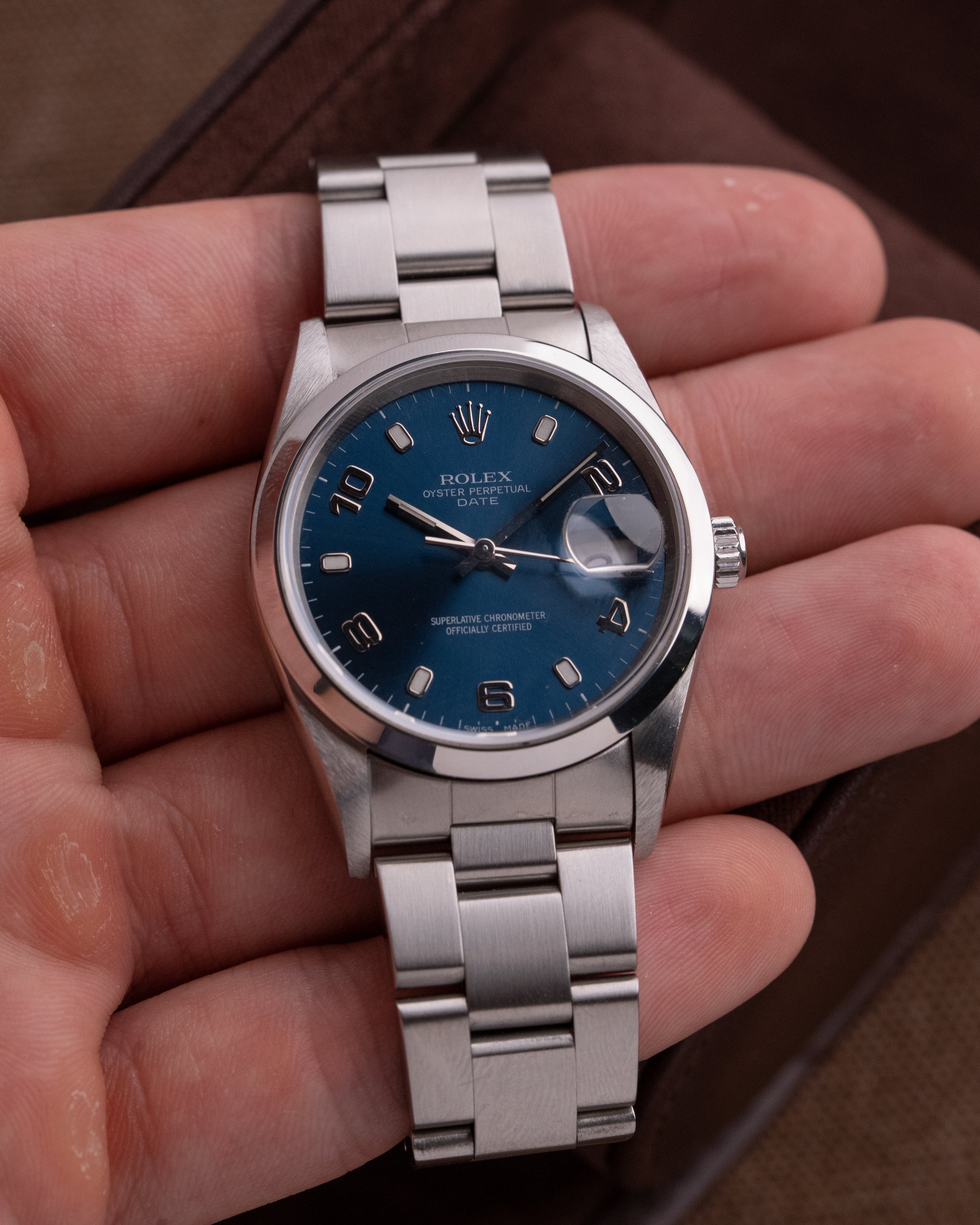 Rolex Date 15200 Blue arabic