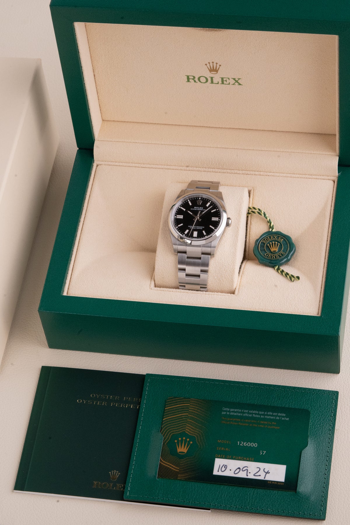 Rolex Oyster Perpetual 36 negro