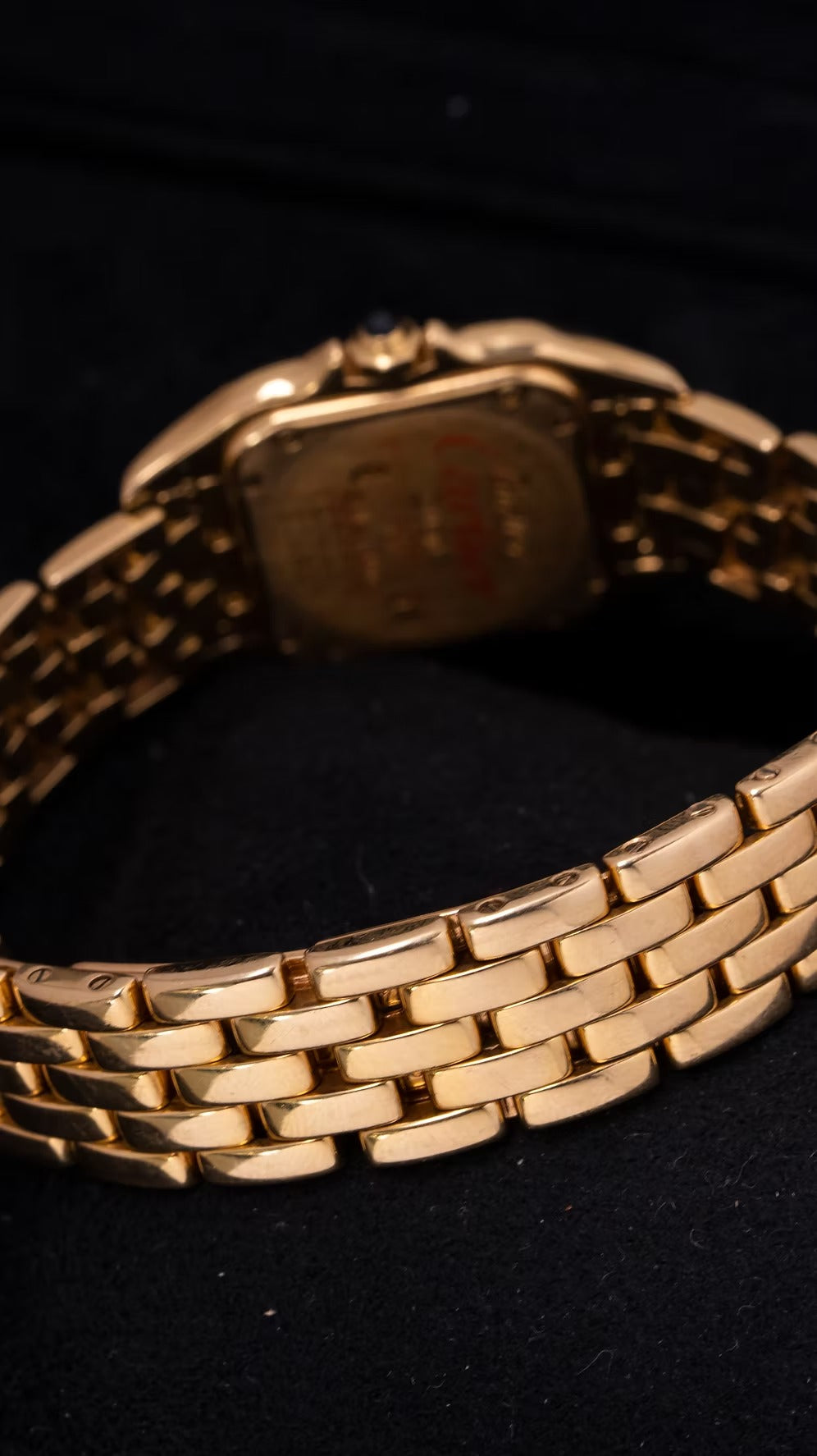 Cartier Panthere Mini 18K segunda mano - detalle del bisel