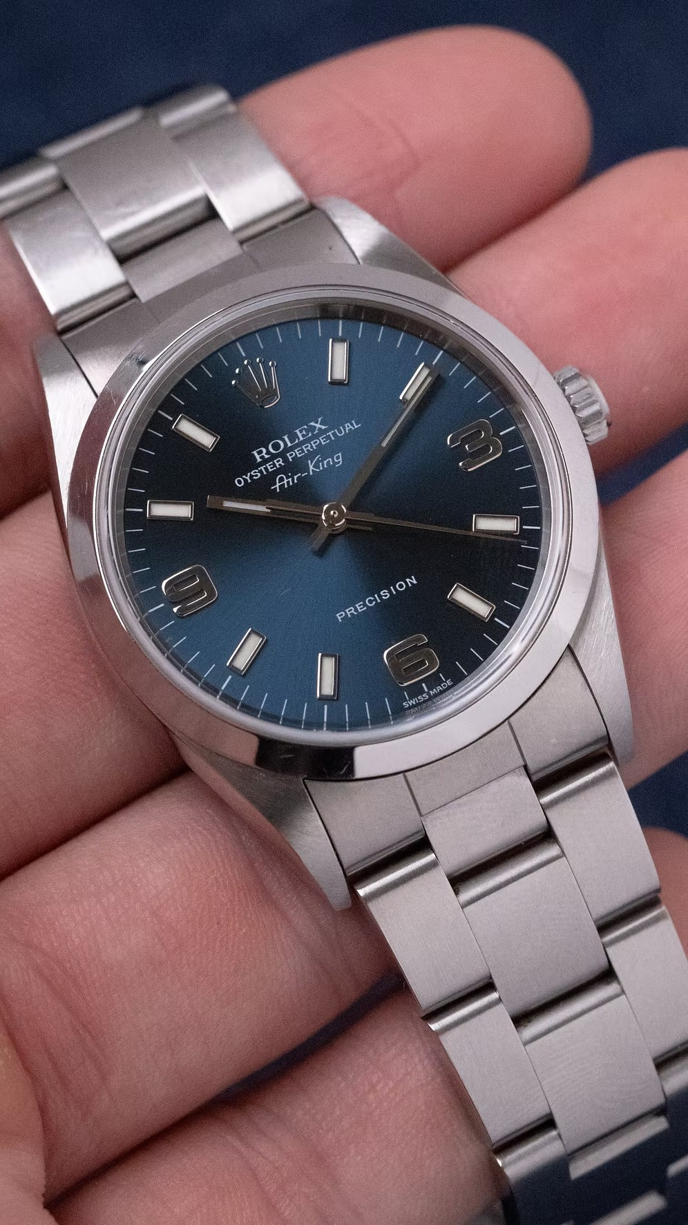 Rolex Oyster Perpetual "AIRKING" segunda mano - vista lateral