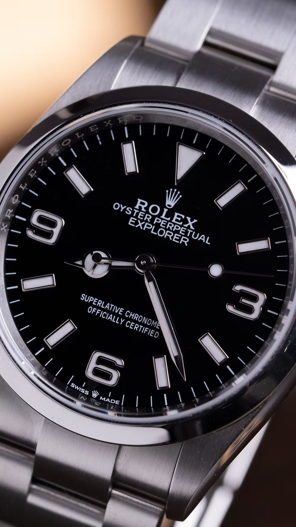 Rolex Explorer 36mm segunda mano - vista lateral