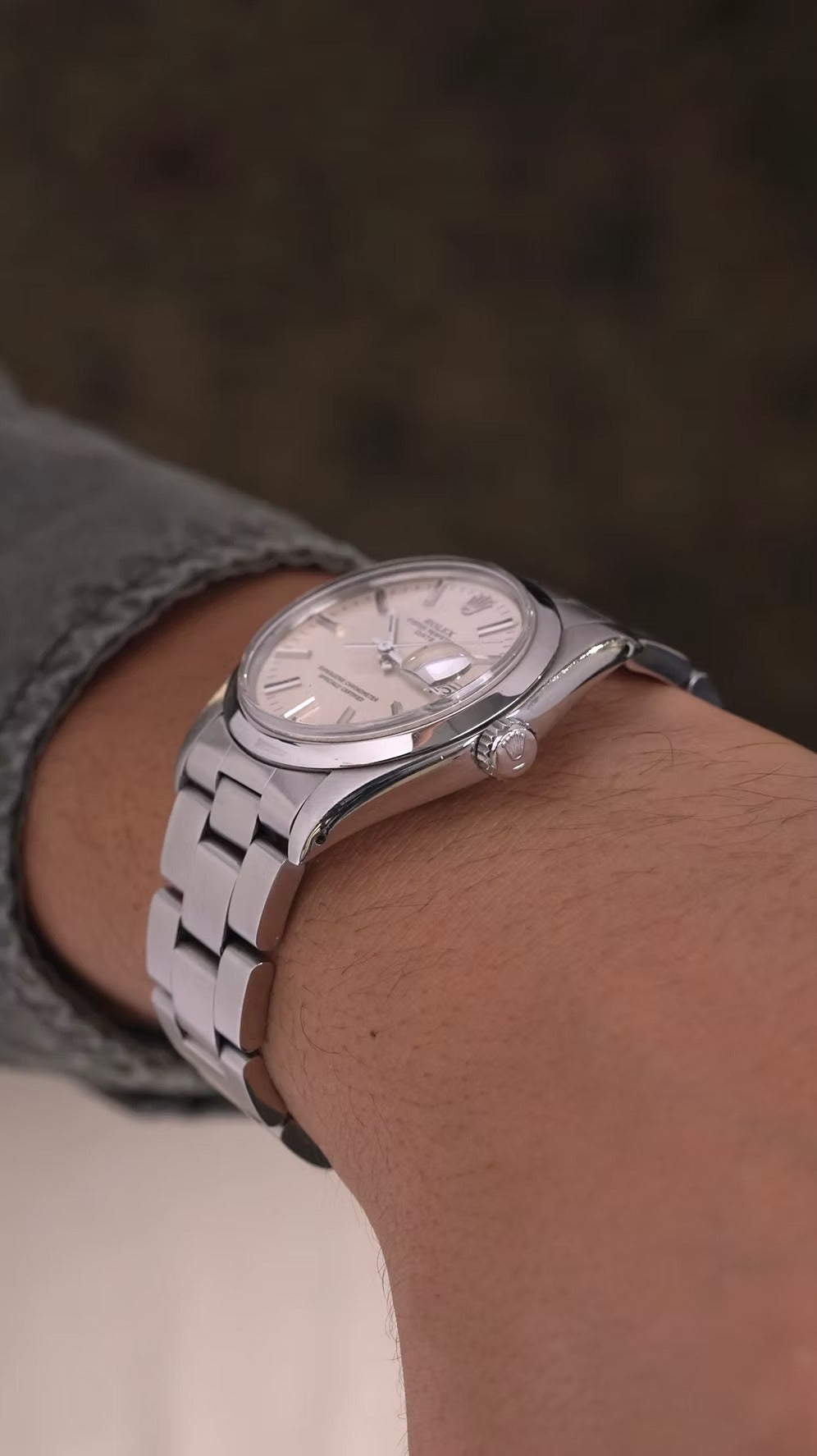 Rolex Oyster Date 34mm segunda mano - vista lateral