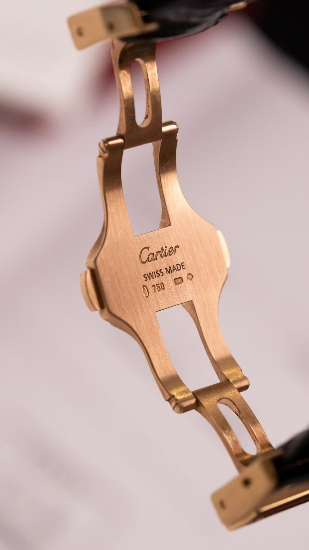 Cartier Santos 100 oro 18k segunda mano - detalle de la esfera