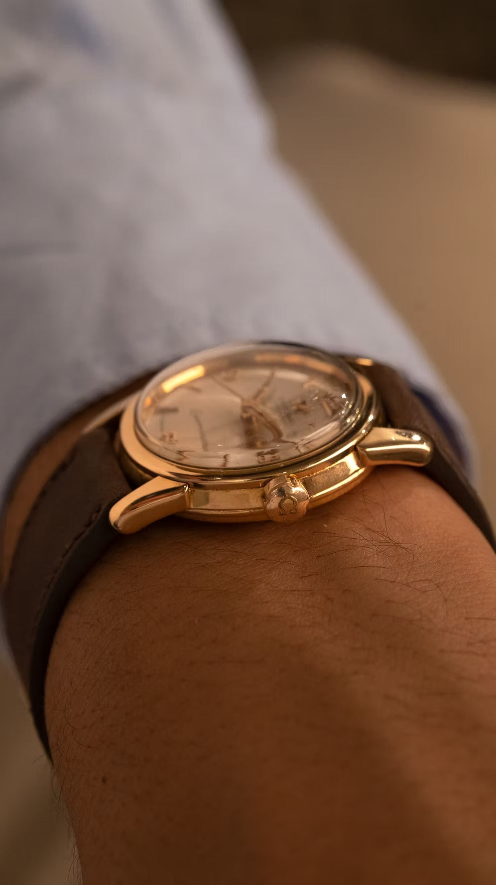 Omega Seamaster Cadete 18K segunda mano - vista trasera
